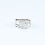 18KT WHITE GOLD RING (NL13-18K491)