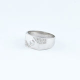18KT WHITE GOLD RING (NL13-18K491)