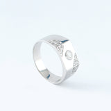 18KT WHITE GOLD RING (NL13-18K491)