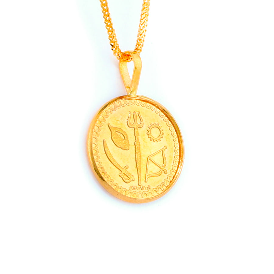 22KT YELLOW GOLD PANCHAUDA (PA0000011)