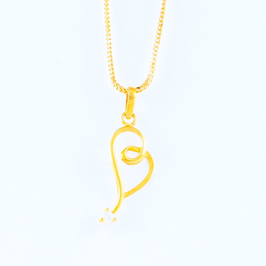 22KT YELLOW GOLD PENDANT (PE0000011)