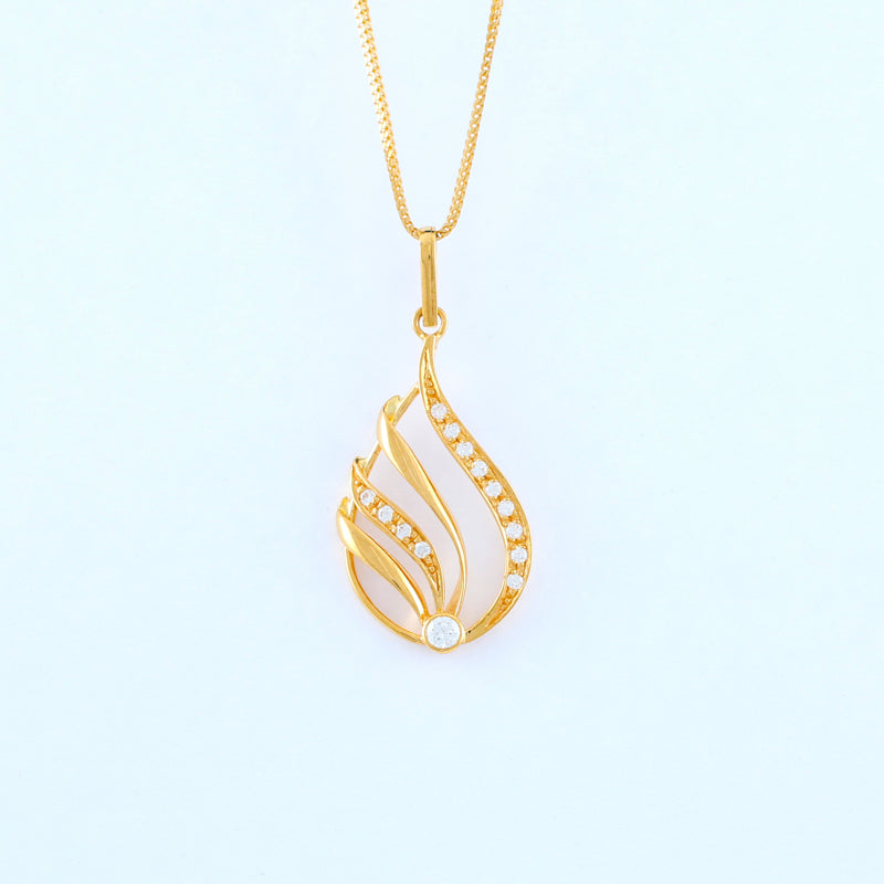 22KT YELLOW GOLD LADIES PENDANT (PE0000012)