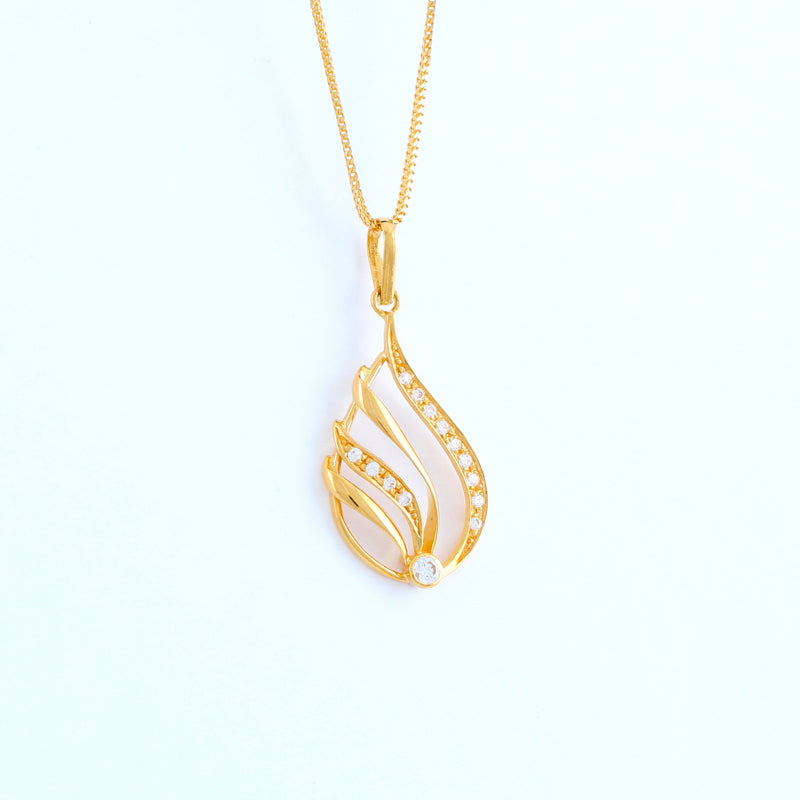 22KT YELLOW GOLD LADIES PENDANT (PE0000012)