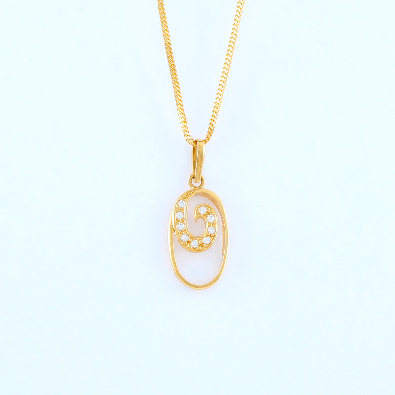 22KT YELLOW GOLD LADIES PENDANT (PE0000065)