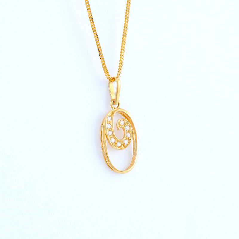 22KT YELLOW GOLD LADIES PENDANT (PE0000065)