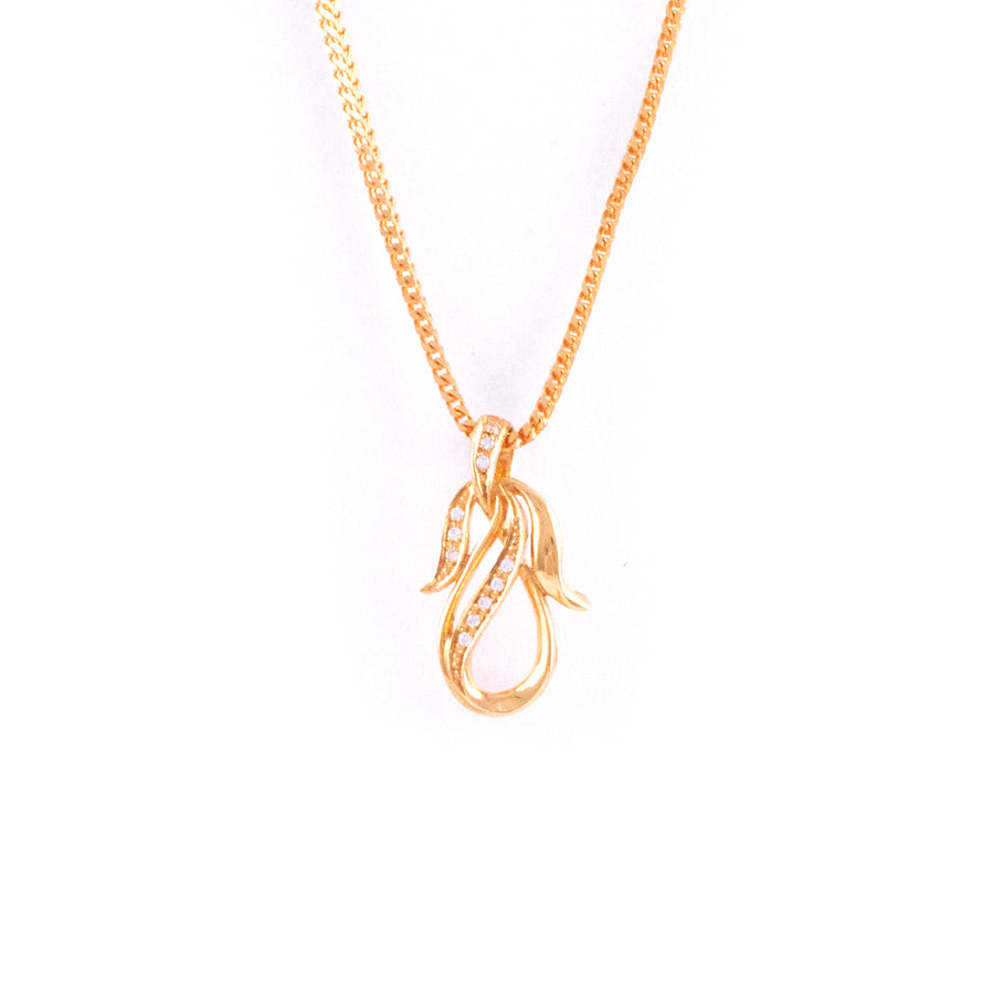 22KT YELLOW GOLD LADIES PENDANT (PE0000365)