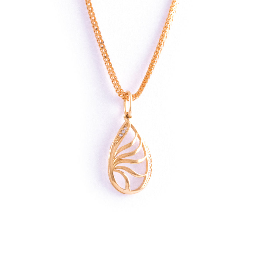 22KT YELLOW GOLD LADIES PENDANT (PE0000889)