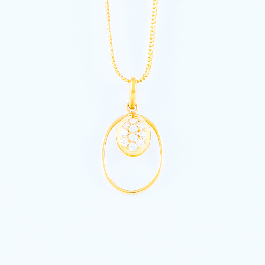22KT YELLOW GOLD PENDANT (PE0001290)