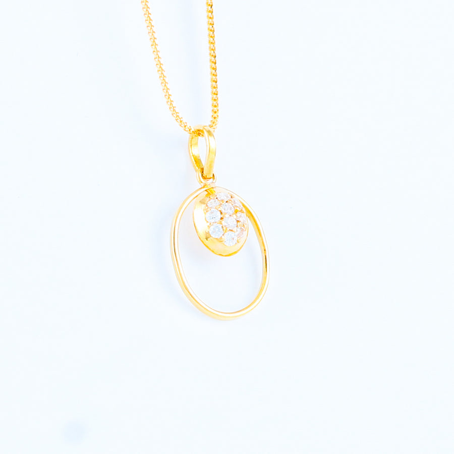 22KT YELLOW GOLD PENDANT (PE0001290)