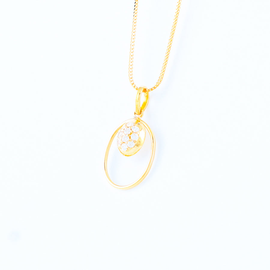 22KT YELLOW GOLD PENDANT (PE0001290)