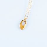 22KT YELLOW GOLD STONE STUDDED PENDANT (PE0001439)