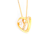 22KT YELLOW GOLD STONE STUDDED PENDANT (PE0001510)