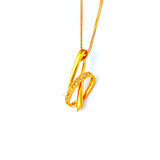 22KT YELLOW GOLD STONE STUDDED PENDANT (PE0001512)