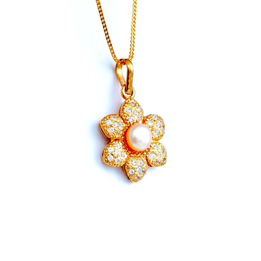 22KT YELLOW GOLD PEARL PENDANT (PE0001647)