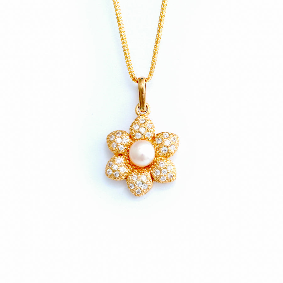 22KT YELLOW GOLD PEARL PENDANT (PE0001647)
