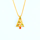 22KT YELLOW GOLD STONE STUDDED LADIES PENDANT (PE0001683)