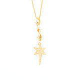 22KT YELLOW GOLD STONE STUDDED PENDANT (PE0001686)