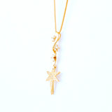 22KT YELLOW GOLD STONE STUDDED PENDANT (PE0001686)