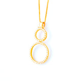 22KT YELLOW GOLD STONE STUDDED PENDANT (PE0001692)