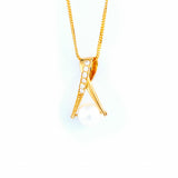 22KT YELLOW GOLD PEARL PENDANT (PE0001700)