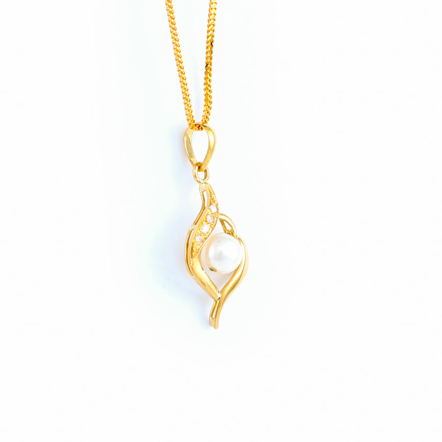 22KT YELLOW GOLD PEARL PENDANT (PE0001703)