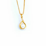 22KT YELLOW GOLD PEARL PENDANT (PE0001704)