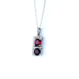 18KT WHITE GOLD DIAMOND PENDANT (PE0001746)