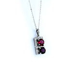 18KT WHITE GOLD DIAMOND PENDANT (PE0001746)