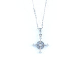 18KT WHITE GOLD DIAMOND PENDANT (PE0001748)