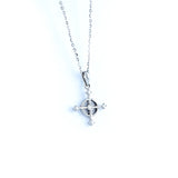 18KT WHITE GOLD DIAMOND PENDANT (PE0001748)