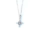 18KT WHITE GOLD DIAMOND PENDANT (PE0001748)