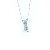 18KT WHITE GOLD DIAMOND PENDANT (PE0001749)