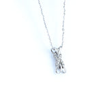 18KT WHITE GOLD DIAMOND PENDANT (PE0001749)