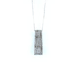 18KT WHITE GOLD DIAMOND PENDANT (PE0001750)