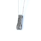18KT WHITE GOLD DIAMOND PENDANT (PE0001750)