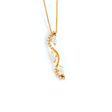 22KT YELLOW GOLD STONE STUDDED PENDANT (PE0001756)