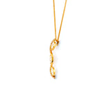22KT YELLOW GOLD STONE STUDDED PENDANT (PE0001756)