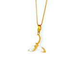 22KT YELLOW GOLD STONE STUDDED PENDANT (PE0001773)