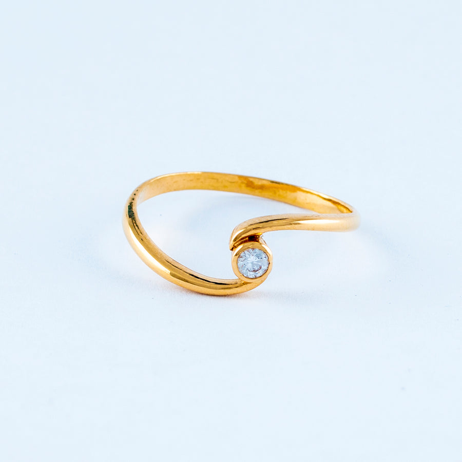 22KT YELLOW GOLD LADIES RING (RI0000028)