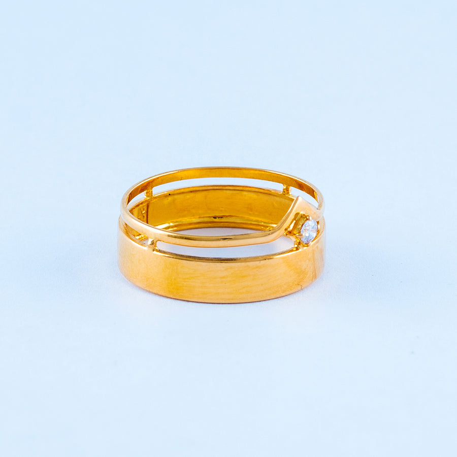 22KT YELLOW GOLD LADIES RING (RI0000207)