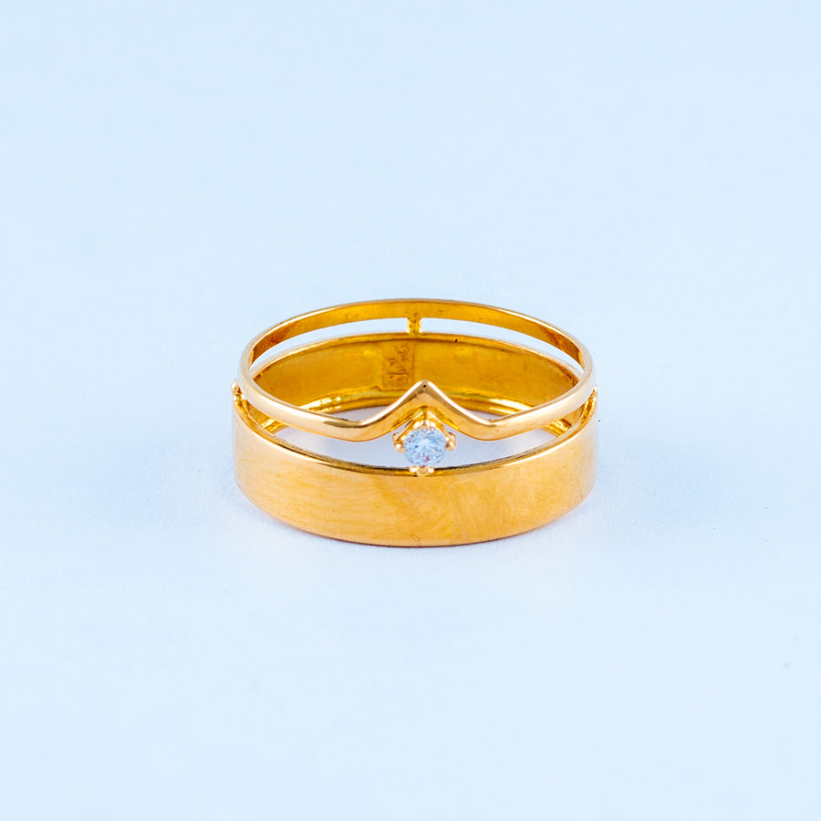 22KT YELLOW GOLD LADIES RING (RI0000207)