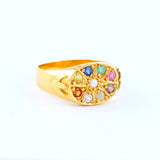 22KT YELLOW GOLD NAWARATHNA RING (RI0000447)