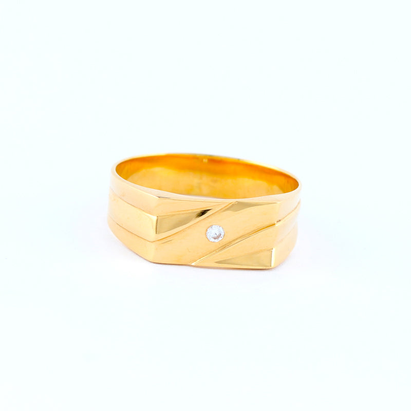 22KT YELLOW GOLD GENTS RING (RI0001338)