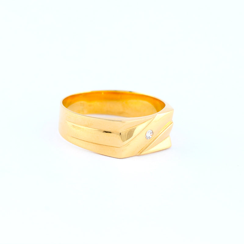 22KT YELLOW GOLD GENTS RING (RI0001338)