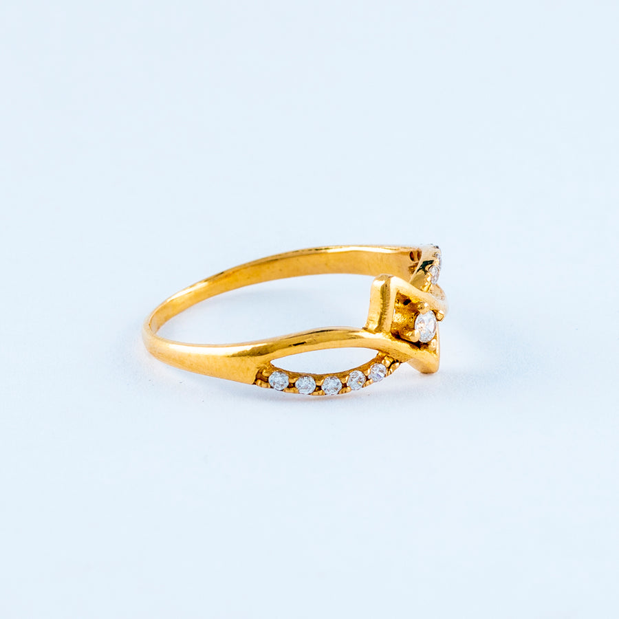 22KT YELLOW GOLD LADIES RING (RI0001479)