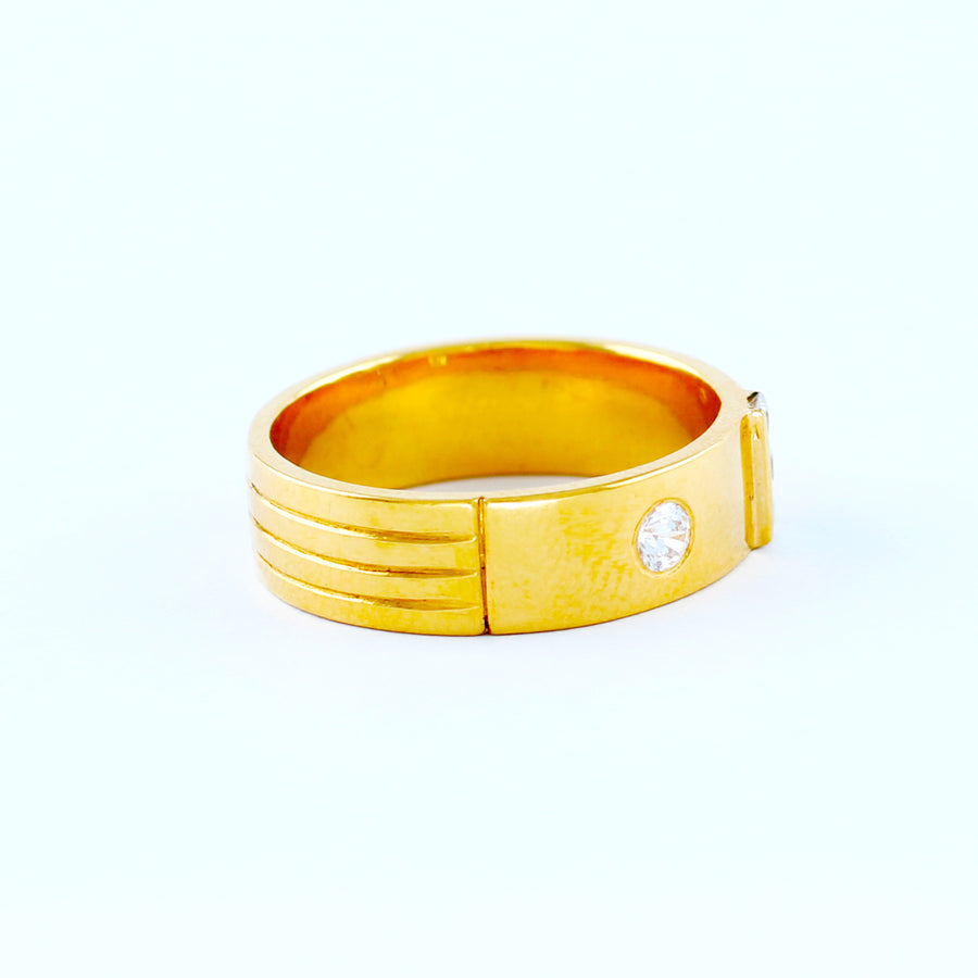 22KT YELLOW GOLD UNISEX RING (RI0001484)