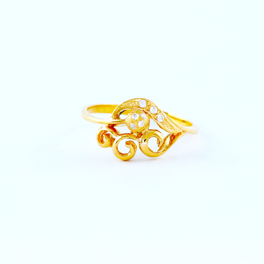 22KT YELLOW GOLD LADIES RING(RI0001561)