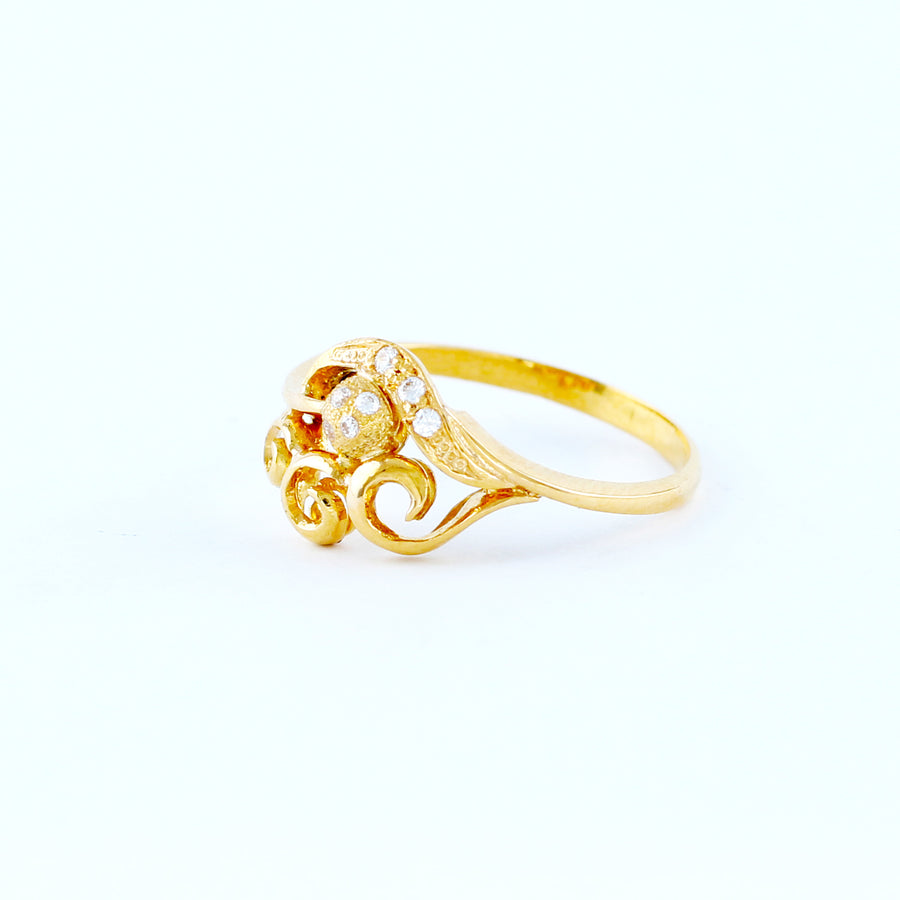 22KT YELLOW GOLD LADIES RING(RI0001561)
