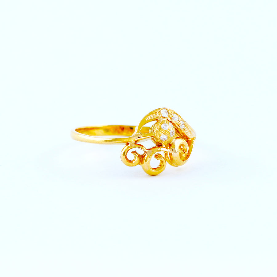 22KT YELLOW GOLD LADIES RING(RI0001561)