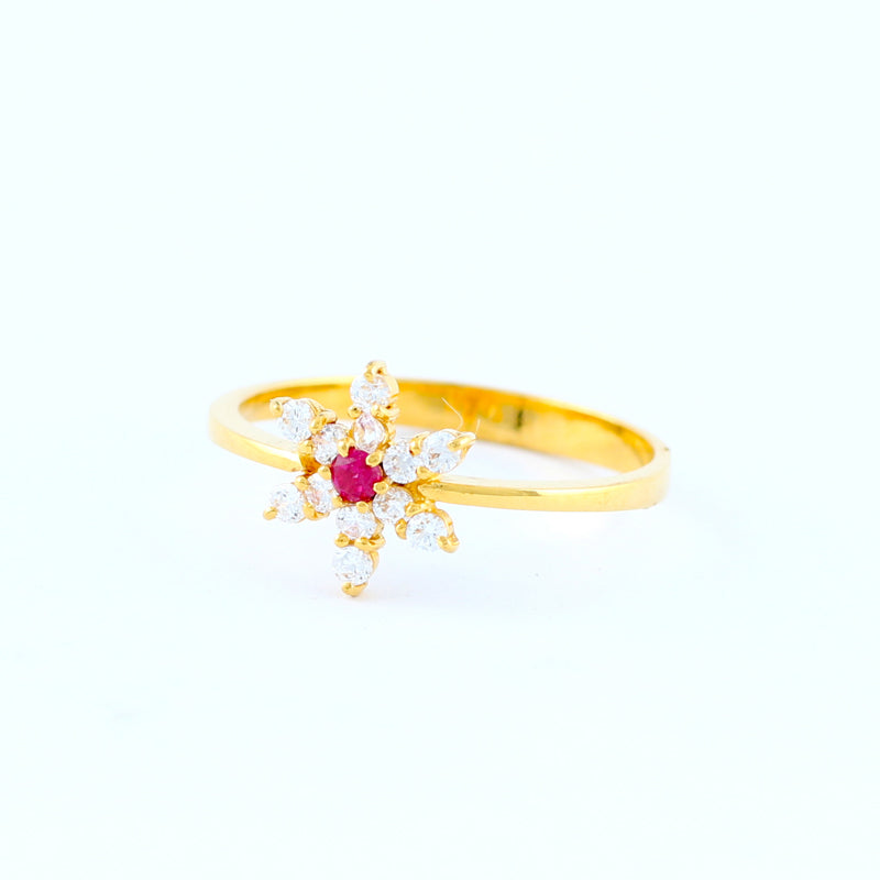 22KT YELLOW GOLD LADIES RING (RI0001657)